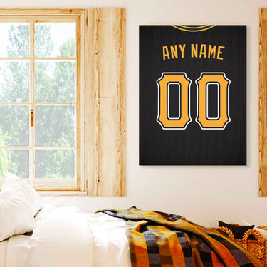 Pittsburgh Jersey Custom Canvas Print Wall Art for Boy Girl Men Women Baseball Personalized Canvas Art